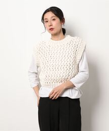 MIRSTORES | MIRSTORES | ノースリーブメッシュトップス WOMEN(ベスト)