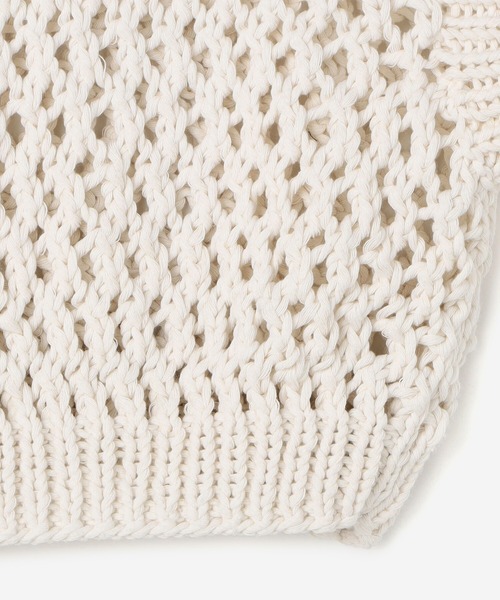 MIRSTORES（ミアストアズ）の「MIRSTORES | ノースリーブメッシュトップス WOMEN（ベスト・レディース・ブラック/アイボリー・SMALL）」の14枚目の写真