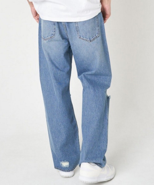 GALLIS ADDICTION（ガリスアディクション）の「GA DAMAGE WIDE DENIM PANTS（デニムパンツ・メンズ・ブラック/インディゴブルー・M/L）」の16枚目の写真