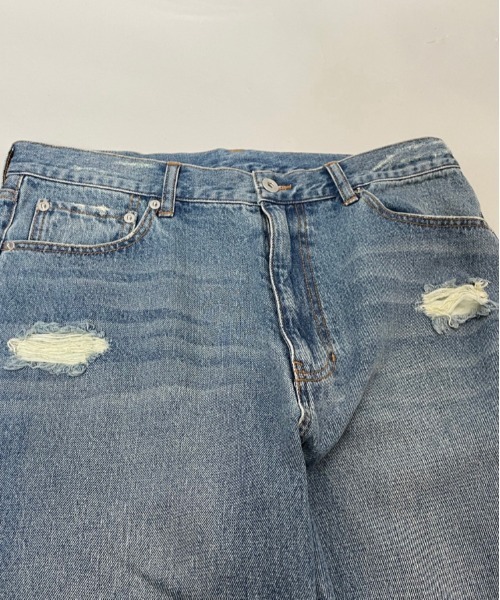 GALLIS ADDICTION（ガリスアディクション）の「GA DAMAGE WIDE DENIM PANTS（デニムパンツ・メンズ・ブラック/インディゴブルー・M/L）」の8枚目の写真