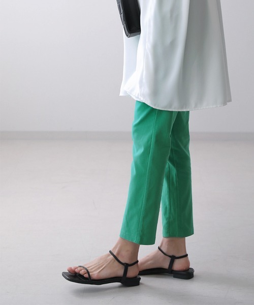 Bou Jeloud（ブージュルード）の「【34-42サイズ展開】UVカットHAKIYASEストレッチパンツ（その他パンツ・レディース・ホワイト/ブラック/グリーン/グレイッシュベージュ/ネイビー/イエロー/キャメル/カーキ/A・40/38/42/36/34）」の16枚目の写真