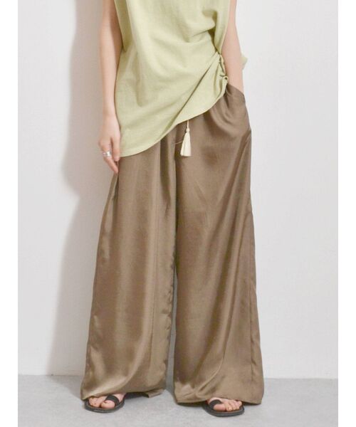 Ungrid（アングリッド）の「サテンラフパンツ（その他パンツ・レディース・ブラウン/オレンジ/グリーン系その他・FREE）」の7枚目の写真