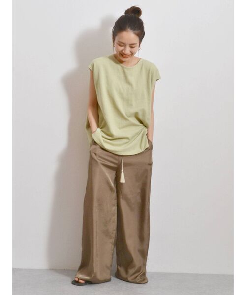 Ungrid（アングリッド）の「サテンラフパンツ（その他パンツ・レディース・ブラウン/オレンジ/グリーン系その他・FREE）」の9枚目の写真