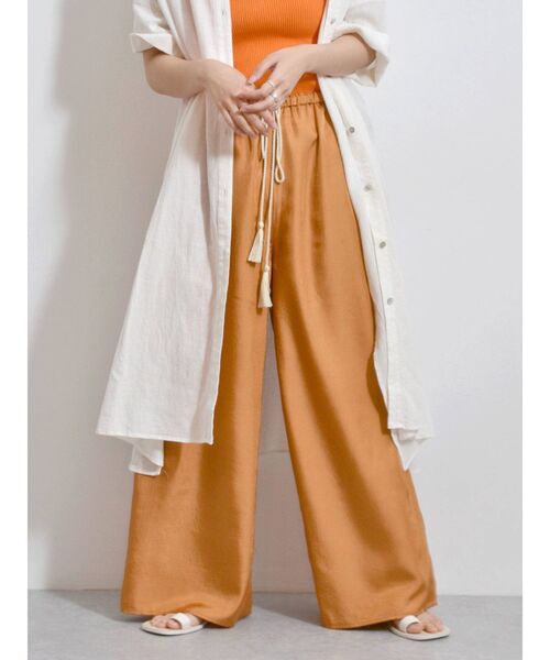 Ungrid（アングリッド）の「サテンラフパンツ（その他パンツ・レディース・ブラウン/オレンジ/グリーン系その他・FREE）」の10枚目の写真