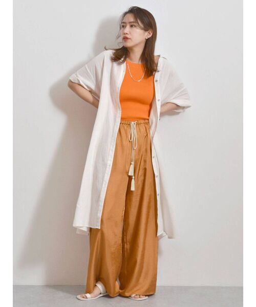 Ungrid（アングリッド）の「サテンラフパンツ（その他パンツ・レディース・ブラウン/オレンジ/グリーン系その他・FREE）」の11枚目の写真