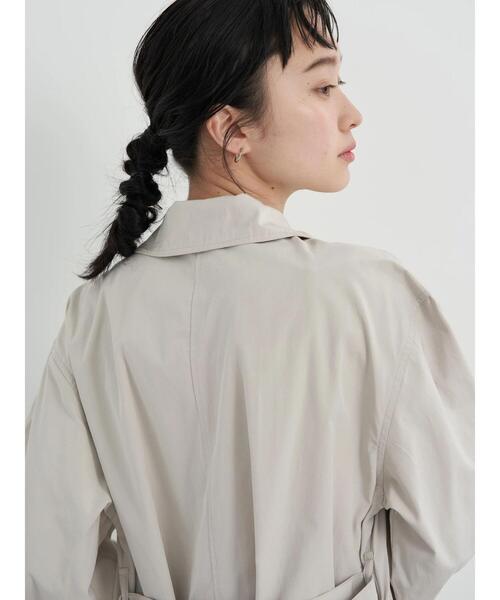 earth music&ecology（アースミュージックアンドエコロジー）の「ロングシャツワンピース（ワンピース・レディース・イエロー/ライトベージュ/ライトカーキ・FREE）」の14枚目の写真