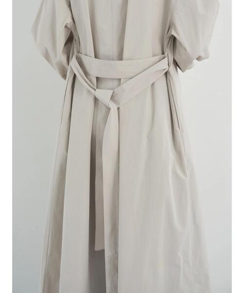 earth music&ecology（アースミュージックアンドエコロジー）の「ロングシャツワンピース（ワンピース・レディース・イエロー/ライトベージュ/ライトカーキ・FREE）」の16枚目の写真