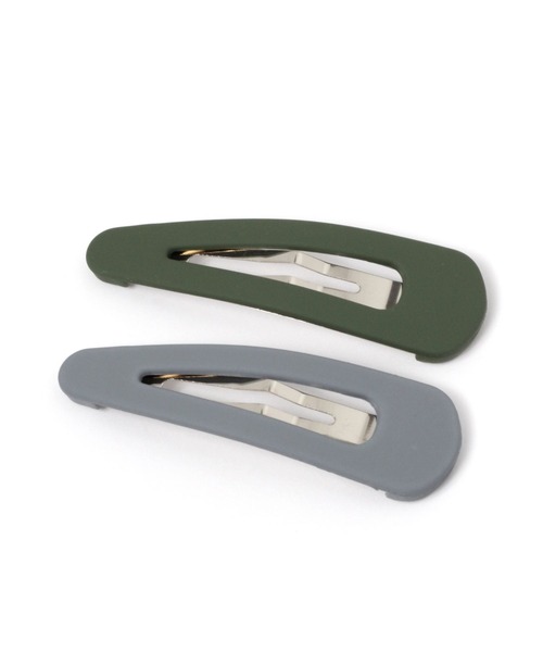 GLOBAL WORK（グローバルワーク）の「AND YUA ANY/2セットヘアピン/279504（ヘアピン・キッズ・ピンク/カーキ・FREE）」の2枚目の写真