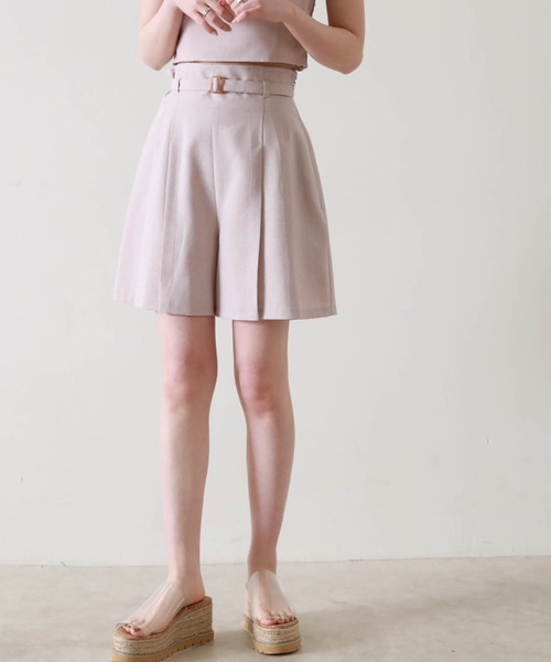 Cheek(チーク)の「【サイズ展開あり】ベルト付きキュロットパンツ(その他パンツ・レディース・ネイビー/モカ/グリーン系その他・SMALL/MEDIUM)」の16枚目の写真