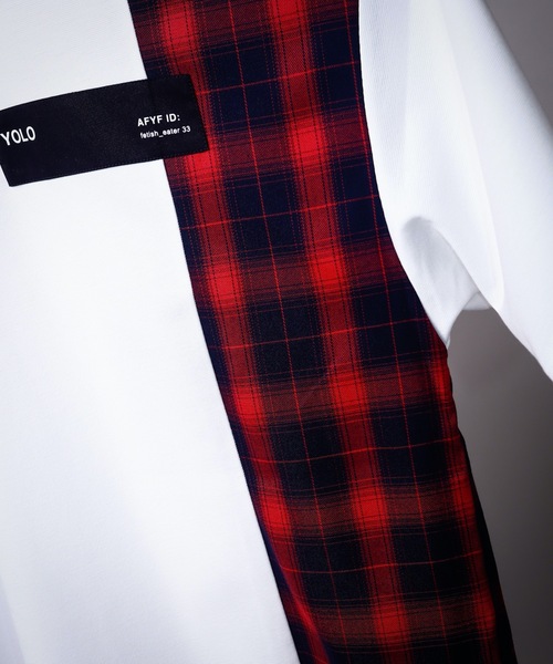 AFYF(エーエフワイエフ)の「AFYFSIDE CHECK SS/オーバーサイズ サイドチェックTシャツ 半袖(Tシャツ/カットソー・メンズ・ホワイト系その他/ブラック系その他/ベージュ系その他/ホワイト系その他2/ベージュ系その他2・FREE)」の8枚目の写真