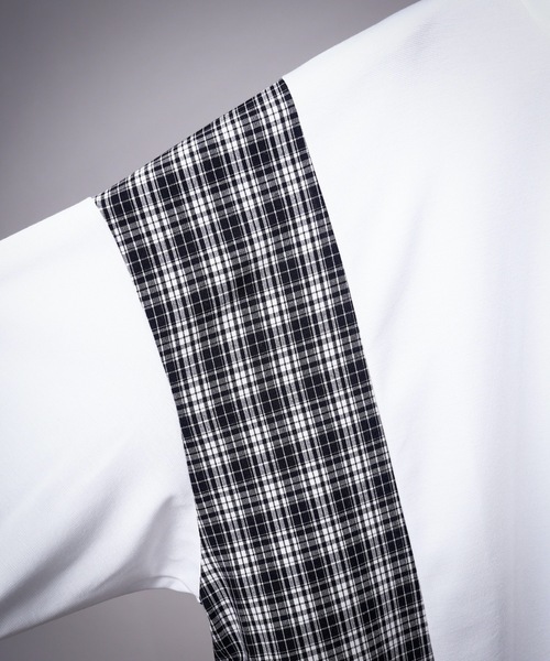 AFYF(エーエフワイエフ)の「AFYFSIDE CHECK SS/オーバーサイズ サイドチェックTシャツ 半袖(Tシャツ/カットソー・メンズ・ホワイト系その他/ブラック系その他/ベージュ系その他/ホワイト系その他2/ベージュ系その他2・FREE)」の9枚目の写真