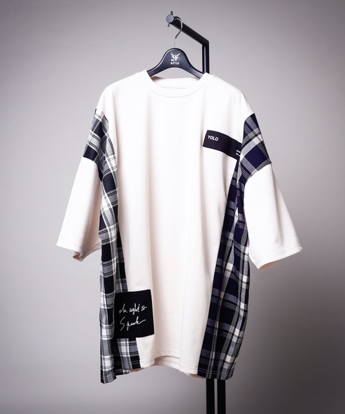 AFYF(エーエフワイエフ)の「AFYFSIDE CHECK SS/オーバーサイズ サイドチェックTシャツ 半袖(Tシャツ/カットソー・メンズ・ホワイト系その他/ブラック系その他/ベージュ系その他/ホワイト系その他2/ベージュ系その他2・FREE)」の19枚目の写真