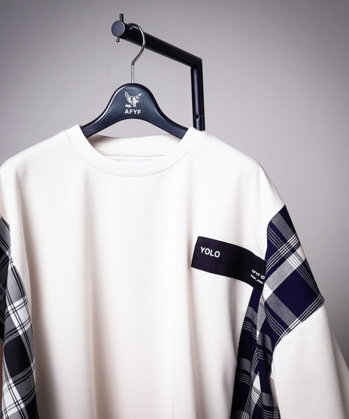 AFYF(エーエフワイエフ)の「AFYFSIDE CHECK SS/オーバーサイズ サイドチェックTシャツ 半袖(Tシャツ/カットソー・メンズ・ホワイト系その他/ブラック系その他/ベージュ系その他/ホワイト系その他2/ベージュ系その他2・FREE)」の20枚目の写真