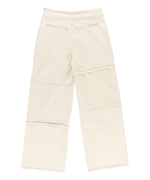 ALEXIA STAM（アリシアスタン）の「Patchwork Straight Pants/パッチワークストレートパンツ（その他パンツ・レディース・オフホワイト・S/M）」の5枚目の写真