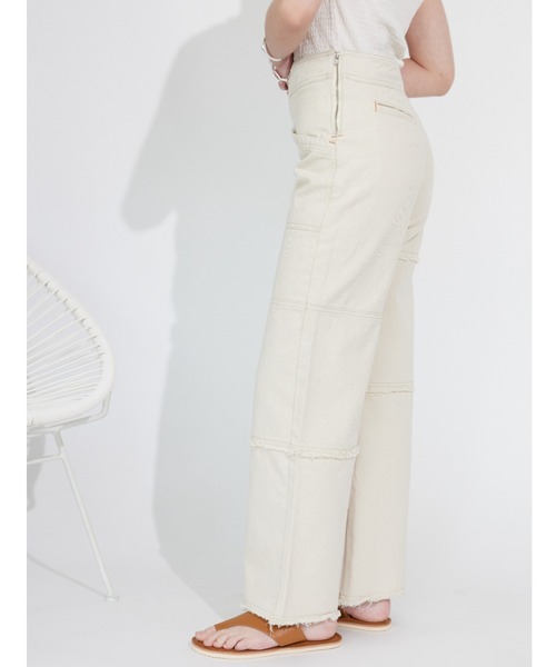 ALEXIA STAM（アリシアスタン）の「Patchwork Straight Pants/パッチワークストレートパンツ（その他パンツ・レディース・オフホワイト・S/M）」の12枚目の写真