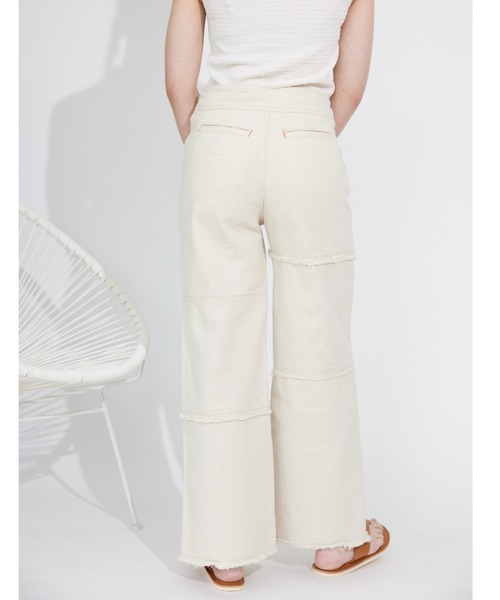 ALEXIA STAM（アリシアスタン）の「Patchwork Straight Pants/パッチワークストレートパンツ（その他パンツ・レディース・オフホワイト・S/M）」の13枚目の写真