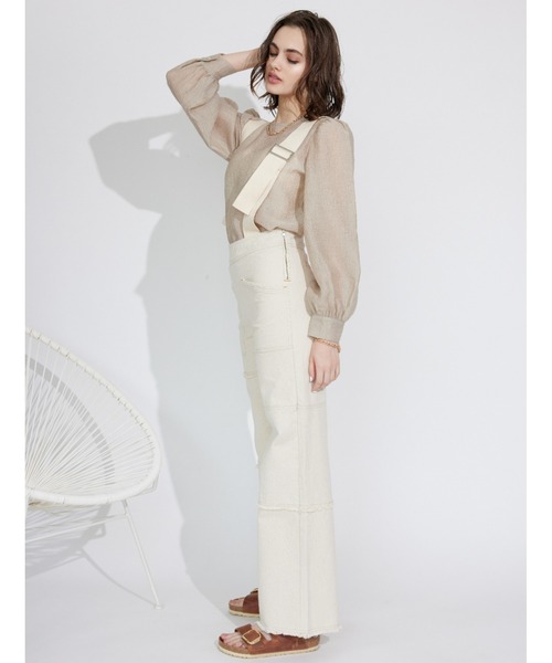 ALEXIA STAM（アリシアスタン）の「Patchwork Straight Pants/パッチワークストレートパンツ（その他パンツ・レディース・オフホワイト・S/M）」の15枚目の写真