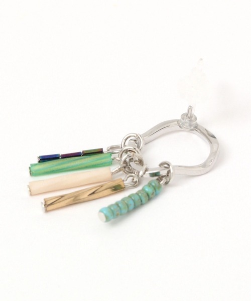 GLOBAL WORK（グローバルワーク）の「MADE IN JAPAN/ガラス樹脂ピアス/277868（ピアス（両耳用）・レディース・ブラウン/ピンク/ライトグリーン・FREE）」の4枚目の写真