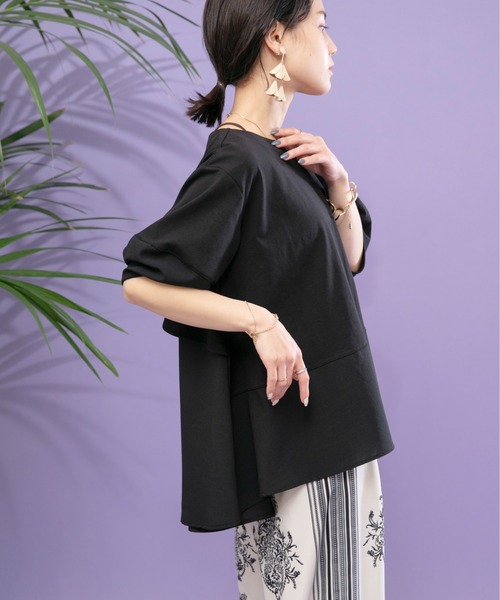 美品 Eimee Law エイミーロウ コクーンスリーブバックフリルトップス Eimee Law（エイミーロウ）の「コクーンスリーブバックフリル