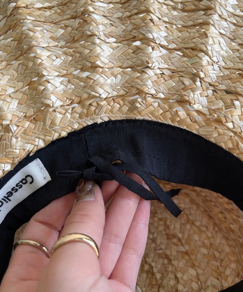 CAPRICIEUX LE'MAGE(カプリシューレマージュ)の「なみなみハット(ハット・レディース・ベージュ/ブラック・FREE)」の12枚目の写真