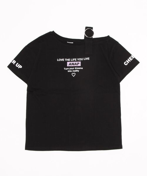 ANAP kids(アナップキッズ)の「肩ベルトワンショルダーチュニック(チュニック・キッズ・ミント/サックスブルー/ブラック・110cm/130cm/120cm)」の11枚目の写真