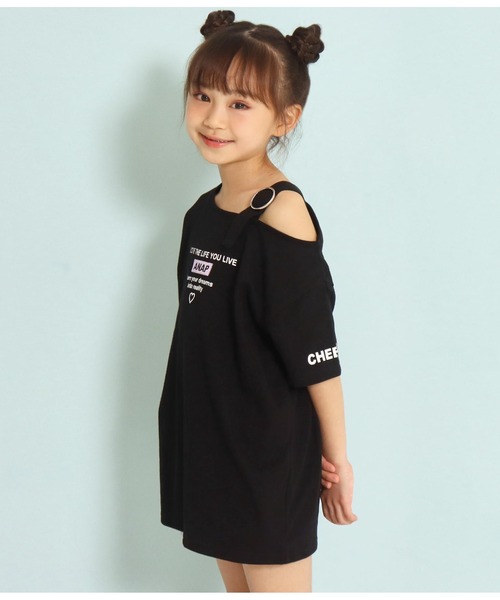 ANAP kids(アナップキッズ)の「肩ベルトワンショルダーチュニック(チュニック・キッズ・ミント/サックスブルー/ブラック・110cm/130cm/120cm)」の10枚目の写真
