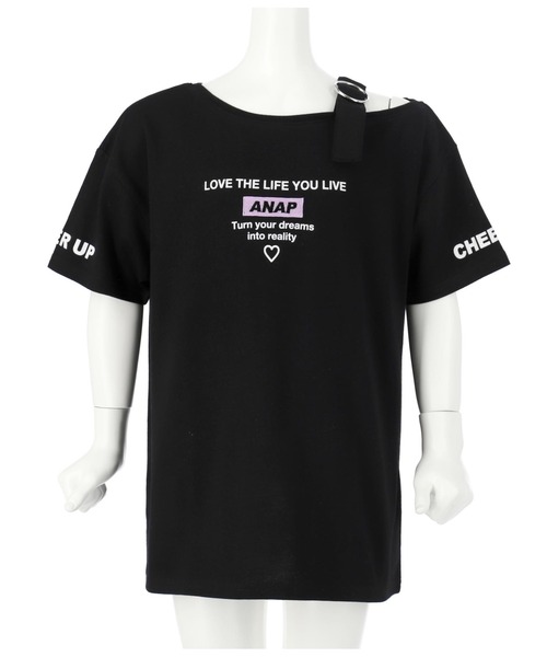 ANAP kids(アナップキッズ)の「肩ベルトワンショルダーチュニック(チュニック・キッズ・ミント/サックスブルー/ブラック・110cm/130cm/120cm)」の16枚目の写真
