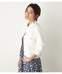 MOUSSY | white STR FIT JK(デニムジャケット)