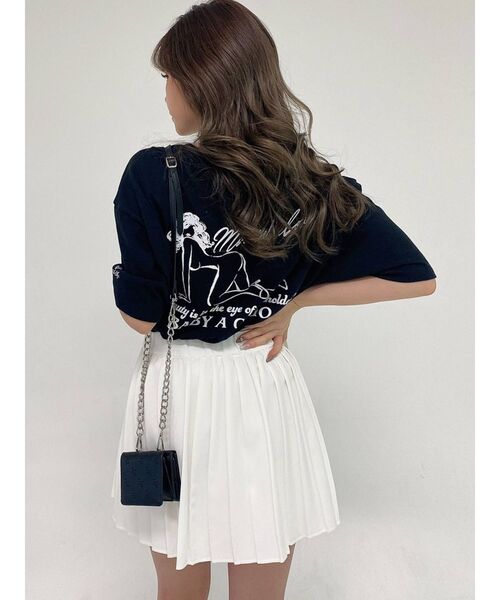 GYDA（ジェイダ）の「BABY A GO GO UNISEX Tシャツ（Tシャツ/カットソー・レディース・ブラック/オフホワイト・FREE）」の3枚目の写真