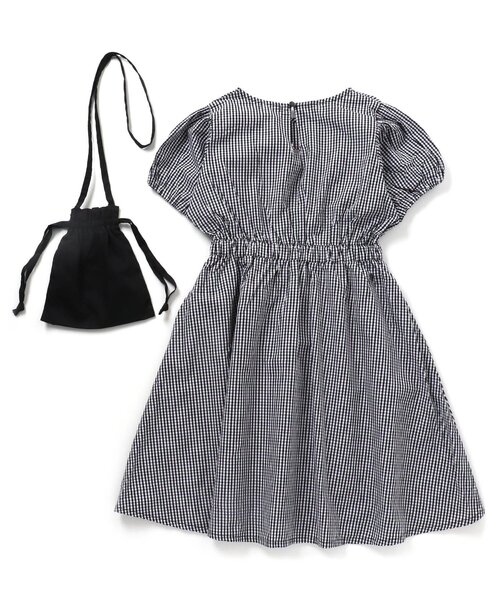 algy（アルジー）の「ポシェット付きワンピ（ワンピース・キッズ・サックスブルー/ブラック/ミント・MEDIUM/X-SMALL/XX-SMALL/XXX-SMALL/SMALL）」の7枚目の写真