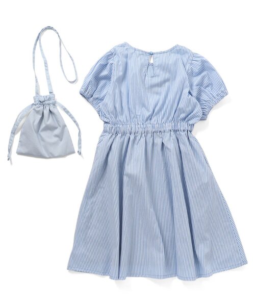 algy（アルジー）の「ポシェット付きワンピ（ワンピース・キッズ・サックスブルー/ブラック/ミント・MEDIUM/X-SMALL/XX-SMALL/XXX-SMALL/SMALL）」の9枚目の写真