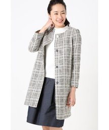 La TOTALITE | ツイードノーカラーコート。(その他アウター)