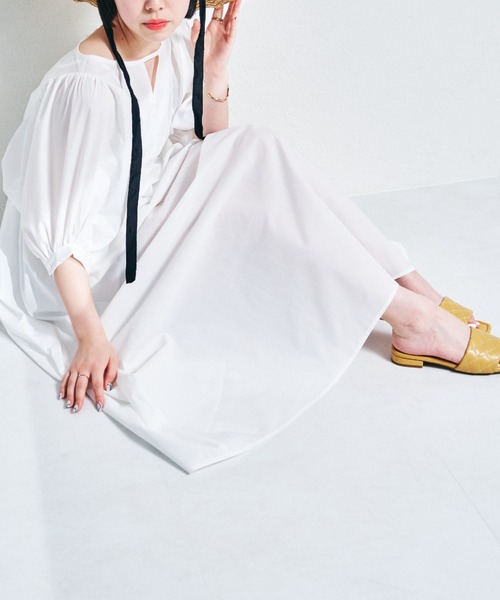 カットアウトボリュームスリーブワンピース/AC1415（ワンピース）｜acro（アクロ）