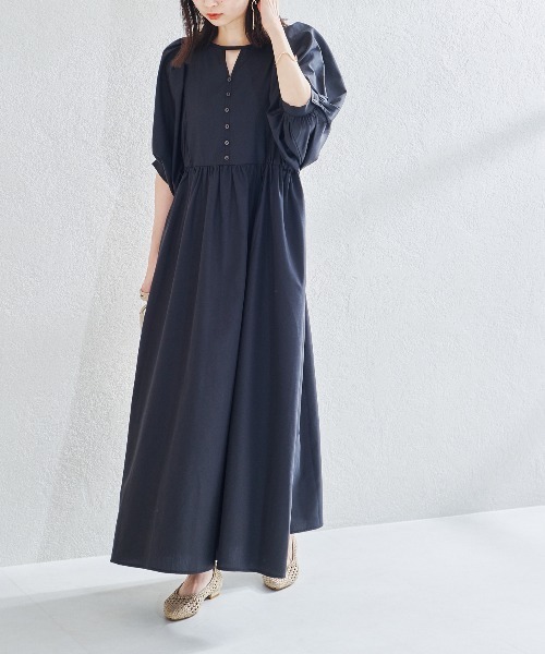 acro（アクロ）の「カットアウトボリュームスリーブワンピース/AC1415（ワンピース・レディース・ブラック/グリーン/ホワイト・ﾌﾘ-）」の17枚目の写真