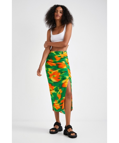 Desigual(デシグアル)の「ロングスカート LANA(スカート・レディース・グリーン・S/M/L/XL/XS)」の5枚目の写真