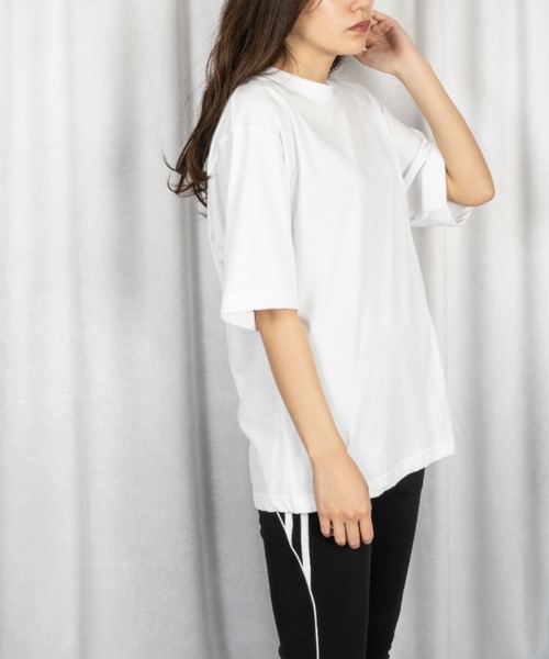 adidas(アディダス)の「adidas combat sports / ワンポイントロゴ入りビッグTシャツ(Tシャツ/カットソー・レディース・アイボリー/ダークグリーン/ホワイト/ブラック・MEDIUM/LARGE)」の12枚目の写真