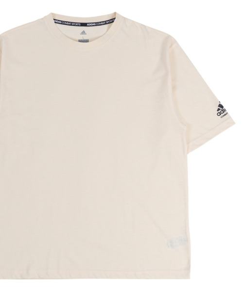 adidas(アディダス)の「adidas combat sports / ワンポイントロゴ入りビッグTシャツ(Tシャツ/カットソー・レディース・アイボリー/ダークグリーン/ホワイト/ブラック・MEDIUM/LARGE)」の16枚目の写真