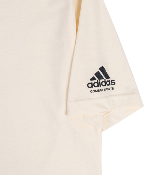 adidas(アディダス)の「adidas combat sports / ワンポイントロゴ入りビッグTシャツ(Tシャツ/カットソー・レディース・アイボリー/ダークグリーン/ホワイト/ブラック・MEDIUM/LARGE)」の11枚目の写真