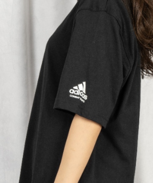 adidas(アディダス)の「adidas combat sports / ワンポイントロゴ入りビッグTシャツ(Tシャツ/カットソー・レディース・アイボリー/ダークグリーン/ホワイト/ブラック・MEDIUM/LARGE)」の7枚目の写真