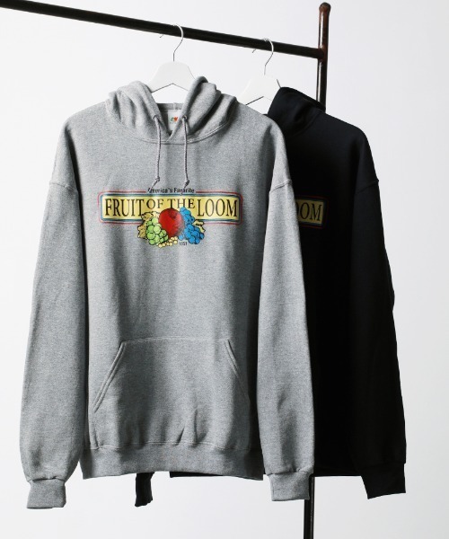 FRUIT OF THE LOOM（フルーツオブザルーム）の「プリントフーディC / 長袖 / パーカー / スウェット / プリント / カジュアル / ユニセックス（パーカー・メンズ・H/D/E/F/T/U/G/I/A/J/O/Q/X/K/L/M/N/B/V/W/P/R/C/S・M/L/XL）」の4枚目の写真