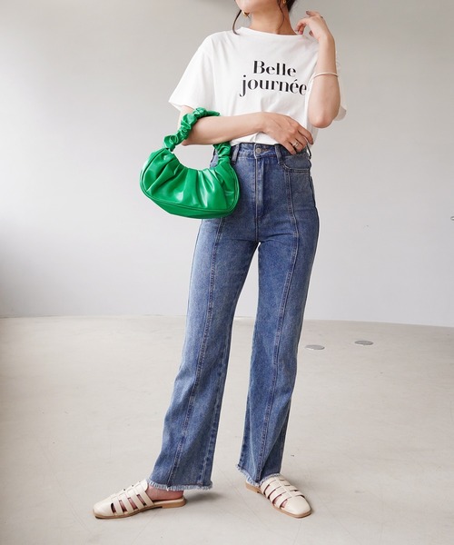 IAMUSE(アイアミューズ)の「ハンドルギャザーバッグ S0735【IAMUSE】(ハンドバッグ・レディース・ブラック/ブルー/アイボリー/ベージュ/グリーン・FREE)」の21枚目の写真