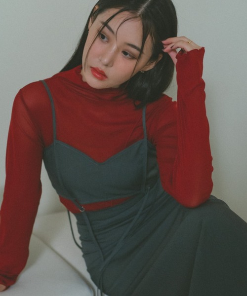 ソフトメロウシアートップス/前後2WAY（Tシャツ/カットソー