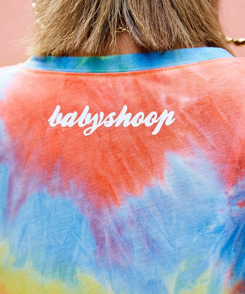 babyShoop（ベイビーシュープ）の「バタフライロゴタイダイ柄半袖TOPS（Tシャツ/カットソー・レディース・ブルー/ライトグリーン/ピンク・FREE）」の21枚目の写真