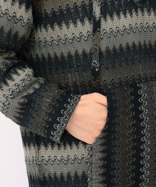 チチカカ（チチカカ）の「【ユニセックス】ラッセルジャカードバハシャツ（パーカー・メンズ・ネイビー/ブラック・MEDIUM/LARGE）」の14枚目の写真