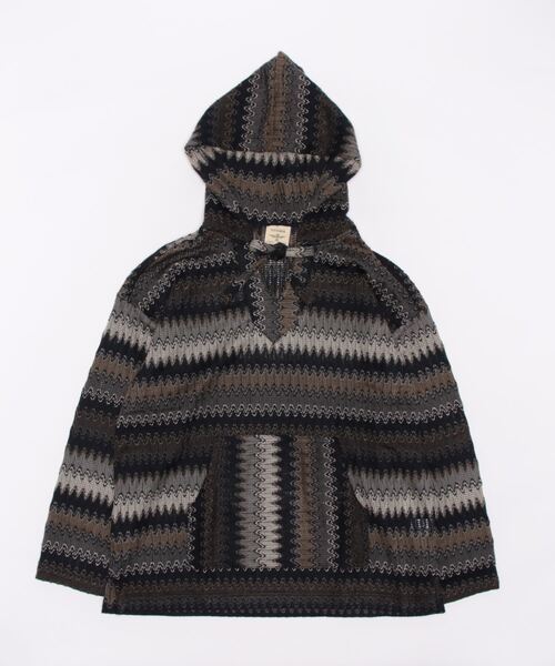 チチカカ（チチカカ）の「【ユニセックス】ラッセルジャカードバハシャツ（パーカー・メンズ・ネイビー/ブラック・MEDIUM/LARGE）」の20枚目の写真