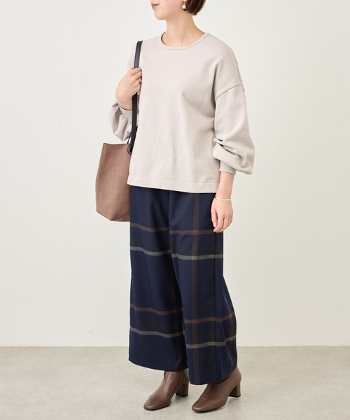 BEARDSLEY（ビアズリー）の「洗える袖ぷっくりニット（ニット/セーター・レディース・ブラック/ライトグレー/アイボリー・FREE）」の11枚目の写真