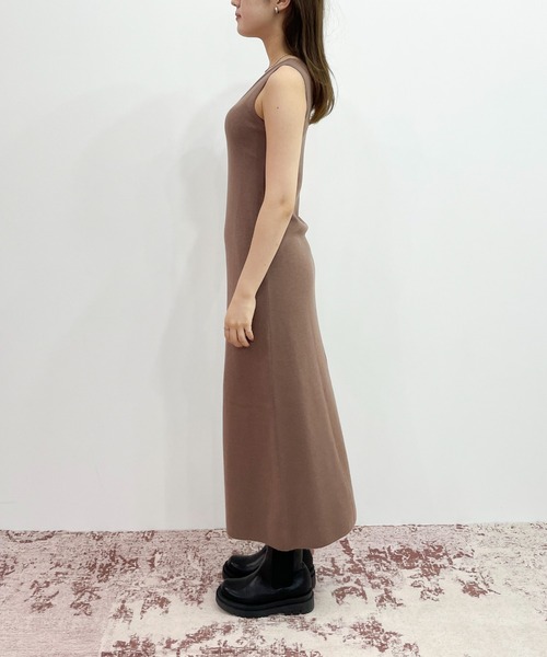 EPIMI E'PIMMY（エピミエピミー）の「レイヤードニットロングワンピース（ワンピース・レディース・ダークブルー/モカ/アイボリー/オフホワイト・MEDIUM）」の11枚目の写真