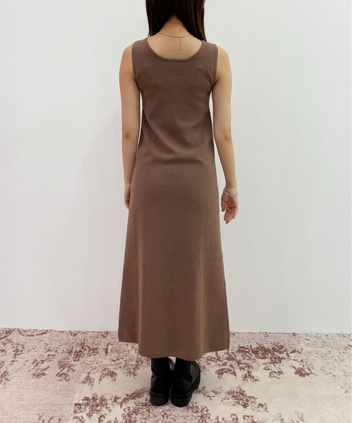 EPIMI E'PIMMY（エピミエピミー）の「レイヤードニットロングワンピース（ワンピース・レディース・ダークブルー/モカ/アイボリー/オフホワイト・MEDIUM）」の12枚目の写真