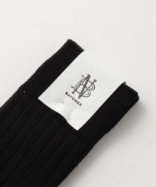 Steven Alan（スティーブンアラン）の「＜BATONER＞ LONG SOCKS/ソックス（ソックス/靴下・メンズ・ホワイト/ブラック・FREE）」の4枚目の写真