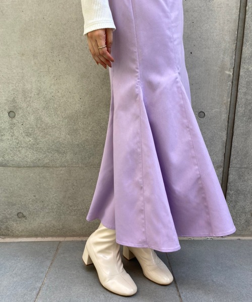 one after another NICE CLAUP(ワンアフターアナザーナイスクラップ)の「ベルト付きマーメイドスカート(スカート・レディース・ブラック/ブラウン/モカ/ラベンダー/ブラック系その他・SMALL/MEDIUM)」の10枚目の写真